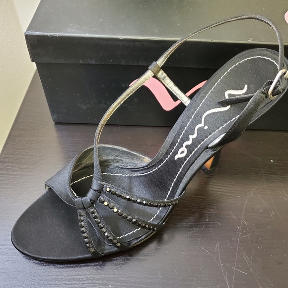 Nina Strappy Rhinestone Heels - Picture 5 of 14